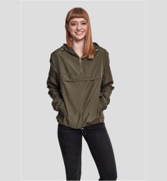 Снимка на Women's Basic Pull Over Jacket - Dark Olive