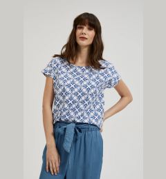 Снимка на Women's blouse MOODO - white/blue