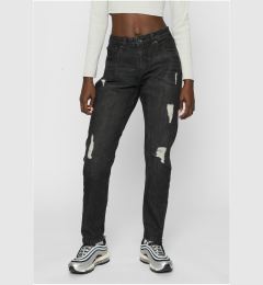 Снимка на Women's Boyfriend Denim Pants - Black