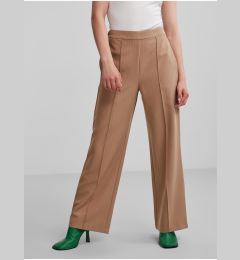 Снимка на Women's Brown Striped Wide Trousers Pieces Bossy - Women's