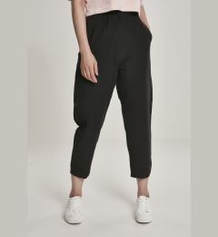 Снимка на Women's cropped high-waisted trousers black