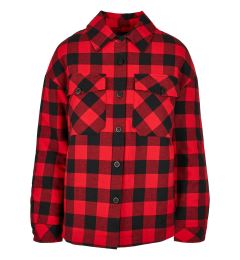 Снимка на Women's flannel padded overshirt black/red