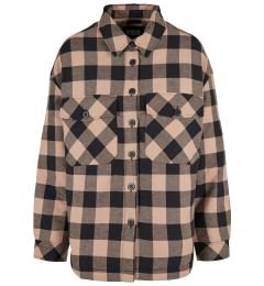 Снимка на Women's flannel padded overshirt black/softtaupe