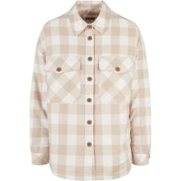 Снимка на Women's flannel padded overshirt whitesand/lighttaupe