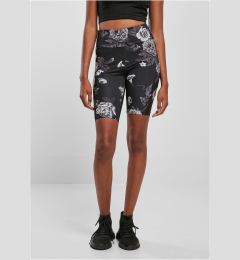 Снимка на Women's High Waist Tech Mesh AOP Cycle Shorts darkflower