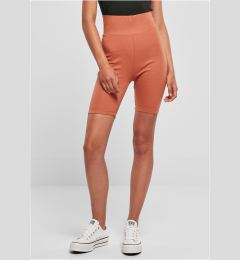 Снимка на Women's high-waisted terracotta shorts