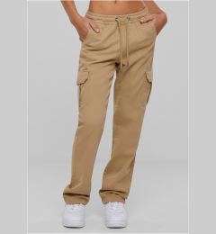 Снимка на Women's high-waisted twill trousers unionbeige