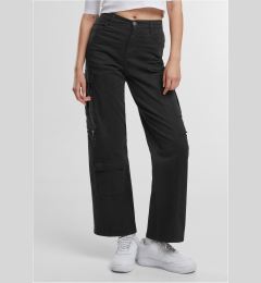 Снимка на Women's Loose Utility Stretch Twill black cargo pants