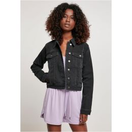 Снимка на Women's Organic Denim Jacket Black Washed