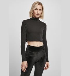 Снимка на Women's Organic Long Sleeve Turtleneck - Black