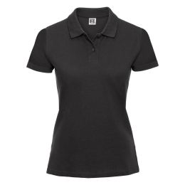 Снимка на Women's polo shirt black 100% cotton Russell