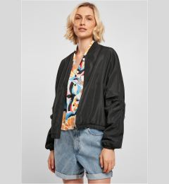 Снимка на Women's Recycled Batwing Bomber Jacket Black