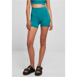 Снимка на Women's Recycled High Waist Cycle Hot Pants - Watergreen