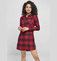 Снимка на Women's shirt dress navy blue/red