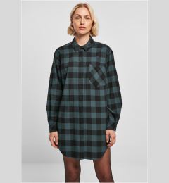 Снимка на Women's shirt dress oversized flannel jasper/black