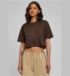 Снимка на Women's short oversized T-shirt brown color