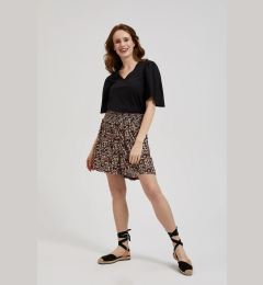 Снимка на Women's shorts with floral pattern MOODO - black