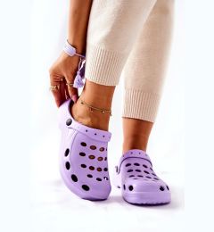 Снимка на Women's slippers purple foam crocs EVA