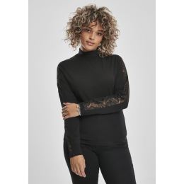 Снимка на Women's Striped Lace LS Black