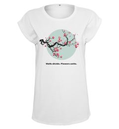 Снимка на Women's T-shirt Flowers Unite white