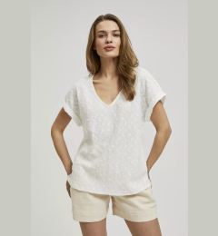 Снимка на Women's T-shirt MOODO - ecru white