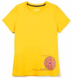 Снимка на Women's T-Shirt Smartwool Merino Sport 150 Crankset Short Sleeve Mango Sorbet