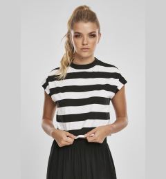 Снимка на Women's T-shirt Stripe Short Tee black/white