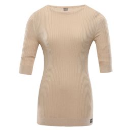 Снимка на Women's three-quarter sleeve t-shirt nax NAX NOVAKA beige