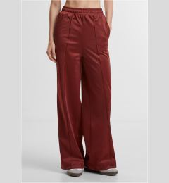 Снимка на Women's trousers with creases on the sides in dark rust color