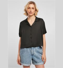 Снимка на Women's Viscose Satin Leisure Shirt Black