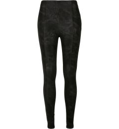 Снимка на Women's washed trousers made of artificial leather black