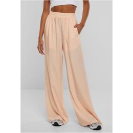 Снимка на Women's Wide Leg Trousers - Apricot