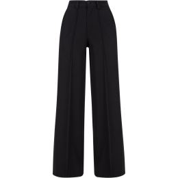 Снимка на Women's wide pleated trousers - black