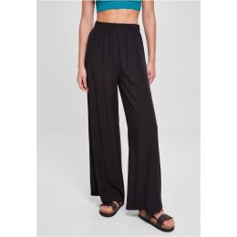 Снимка на Women's wide viscose pants in black color