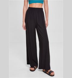 Снимка на Women's wide viscose trousers in black color