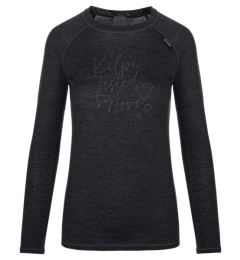 Снимка на Women's woolen thermal shirt Kilpi MAVORA TOP-W black