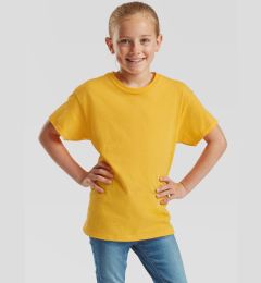 Снимка на Yellow T-shirt for Children Original Fruit of the Loom