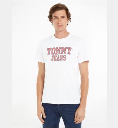 Снимка на Бяла мъжка тениска Tommy Jeans Essential - Мъже