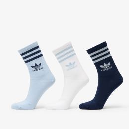 Снимка на adidas 3 Stripes Crew Sock 3-Pack Wonder Blue/ Night Indigo/ White L