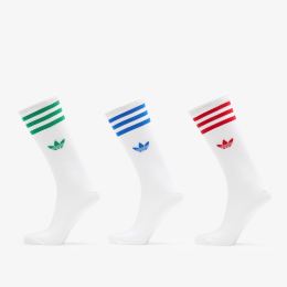 Снимка на adidas High Crew Sock 3-Pack White/ Better Scarlet/ Blue/ Green L