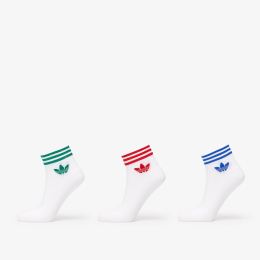 Снимка на adidas Island Club Trefoil Ankle Socks 3-Pack White/ Better Scarlet/ Blue/ Green 35-38