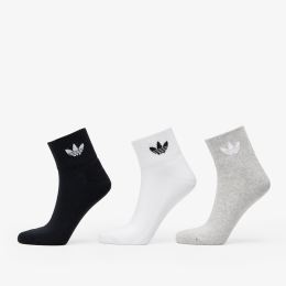 Снимка на adidas Mid Ankle Sock 3-Pack White/ Medium Grey Heather/ Black L