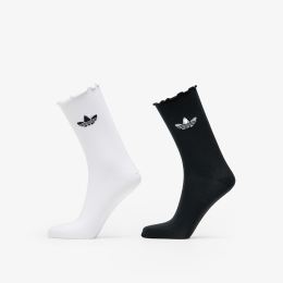 Снимка на adidas Semi-Sheer Ruffle Crew Socks 2-Pack White/ Black 37-39