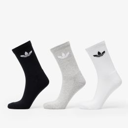 Снимка на adidas Trefoil Cushion Crew Sock 6-Pack Black/ White/ Medium Grey Heather L