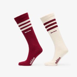 Снимка на adidas x Wales Bonner 3 Stripes Socks 2-Pack Wonder White/ Core Burgundy L