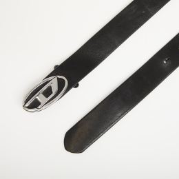 Снимка на Diesel Oval D Logo B-1Dr-Layer Belt Black 100