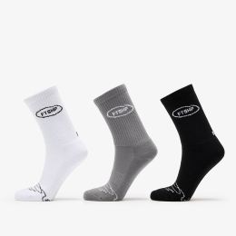 Снимка на Footshop Basic Crew Socks 3-Pack Black/ White/ Grey 36-38