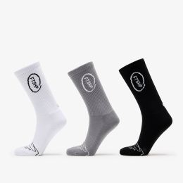 Снимка на Footshop High Crew Socks 3-Pack Black/ White/ Grey 36-38