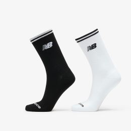 Снимка на New Balance Running Stripe Midcalf Socks 2-Pack Black/ White L