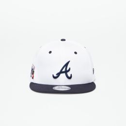 Снимка на New Era Atlanta Braves White Crown Patch 9Fifty Snapback Cap Optic White/ Navy S-M